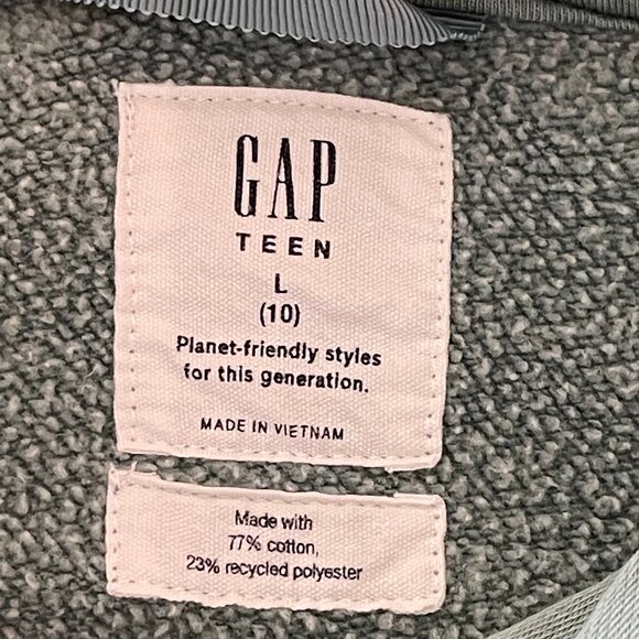 GAP Teen Pullover Hoodie and Pull-On Sweatpants Size L (10) Color District Green - Picture 8 of 8